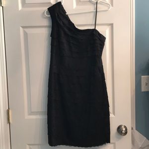 Jessica Simpson tiered asymmetrical dress